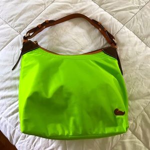 Dooney & Bourke green apple “Erica” hobo bag.